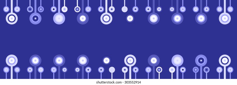 Decorative abstract background lines and circles