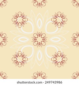 Decorative abstract background with ornament. Seamless wallpaper