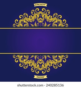 Decorative abstract background with ornament. Vector illustration