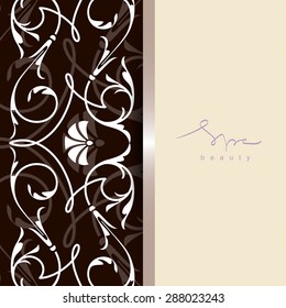Decorative abstract background with ornamental pattern