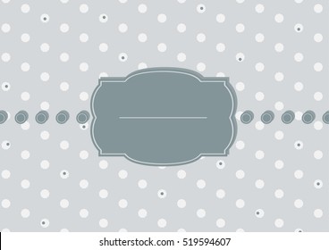 Decorative abstract background pattern with vintage frame.