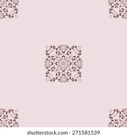 Decorative abstract background with pattern. Wallpaper ornament