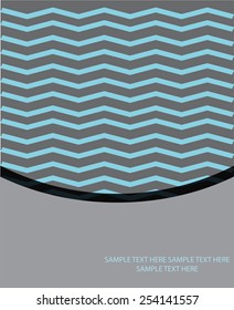 decorative abstract background zigzag with text