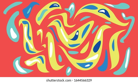 Decorative abstract color vector illustration