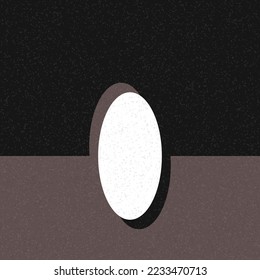 Decorative abstract colorful geometric figures slice shadow background illustration