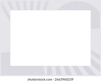 Decorative Abstract Crisscross Stripe Pattern Frame