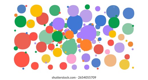 Decorative abstract design with whimsical lines, symbols, and bright colors.