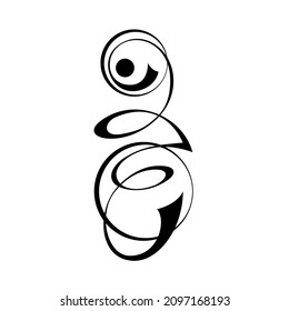 decorative abstract element. graphic design, logo