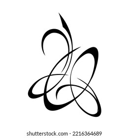 decorative abstract element with ornate design. graphic decor