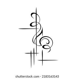 decorative abstract element with straight intersecting lines and vignettes. graphic decor, logo