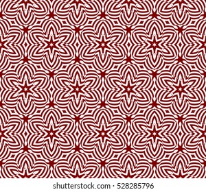 decorative abstract floral ornament for your greeting cards. red color. vector illustration.