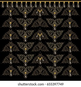 Decorative abstract floral-style texture. Vector Illustration