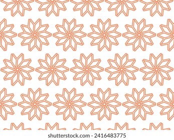 decorative abstract flower seamless pattern background.