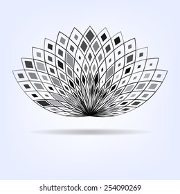 Decorative abstract flower for your design