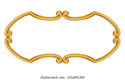 Decorative abstract frame. Vintage border. Classic design for decoration.