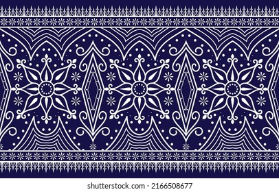 Decorative abstract geomatrical ethnic oriental pattern traditional,Abstract ethnic floral pattern background Design for carpet,wallpaper,clothing,wrapping,batik,fabric,traditional print vector 