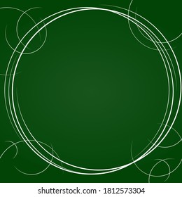 Marco geométrico abstracto decorativo para banner, afiche, postal o collage. Ilustración vectorial.