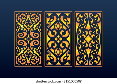 Decorative Abstract Geometric islamic Background Elegant Ornaments Card invitation Cnc Cut