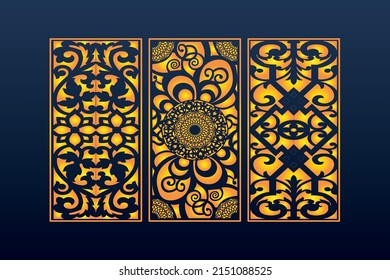 Resumen Decorativo Fondo Geométrico Islámico Ornamentos Elegantes Invitación Tarjeta Cnc Corte