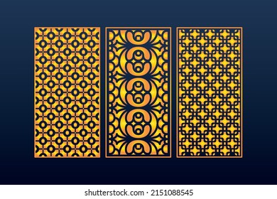 Decorative Abstract Geometric islamic Background Elegant Ornaments Card invitation Cnc Cut