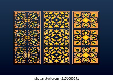 Decorative Abstract Geometric islamic Background Elegant Ornaments Card invitation Cnc Cut