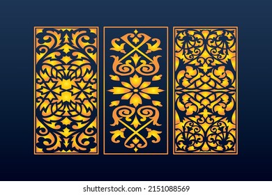 Resumen Decorativo Fondo Geométrico Islámico Ornamentos Elegantes Invitación Tarjeta Cnc Corte