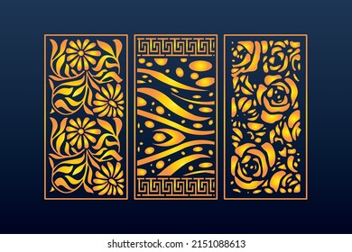 Resumen Decorativo Fondo Geométrico Islámico Ornamentos Elegantes Invitación Tarjeta Cnc Corte