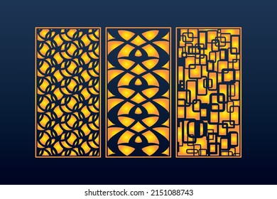 Resumen Decorativo Fondo Geométrico Islámico Ornamentos Elegantes Invitación Tarjeta Cnc Corte