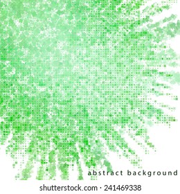 Decorative abstract green background for your design