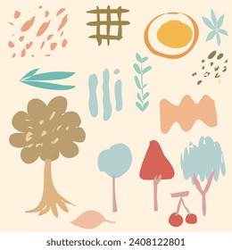 Decorative abstract hand drawn design