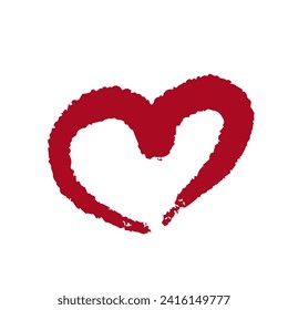 Decorative, abstract heart, valentine. Vector graphics.