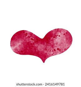 Decorative, abstract heart, valentine. Vector graphics.