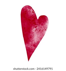 Corazón decorativo, abstracto, valentina. Gráficos vectoriales.