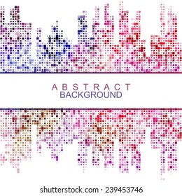 Decorative abstract horizontal background for your design