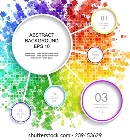 Decorative abstract info background template