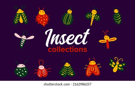 Decorative abstract insect vector eps 10 illustration