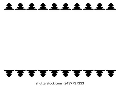 Decorative abstract ornament border design
