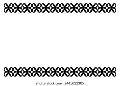 Decorative abstract ornament border design