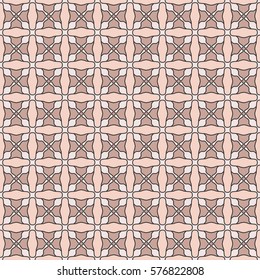 Decorative abstract ornament, stylized floral geometric seamless pattern. Tribal ethnic seamless background. Colorful textile design for printing on a fabric or paper with repeating texture