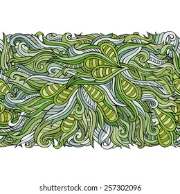 Decorative abstract ornamental seamless pattern. Vector background 