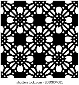 Decorative abstract pattern. Black and white seamless geometric pattern.Pattern  for fashion, fabric, apparel dress, textile, background, wallpaper, digital printing.