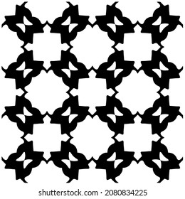 Decorative abstract pattern. Black and white seamless geometric pattern.Pattern  for fashion, fabric, apparel dress, textile, background, wallpaper, digital printing.