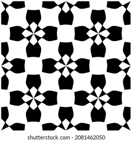 Patrón abstracto decorativo. Patrón geométrico sin soldadura en blanco y negro.Patrón para moda, tela, vestimenta, textil, fondo, papel pintado, impresión digital.