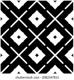 Decorative abstract pattern. Black and white seamless geometric pattern.Pattern  for fashion, fabric, apparel dress, textile, background, wallpaper, digital printing.