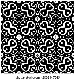Decorative abstract pattern. Black and white seamless geometric pattern.Pattern  for fashion, fabric, apparel dress, textile, background, wallpaper, digital printing.