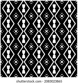 Decorative abstract pattern. Black and white seamless geometric pattern.Pattern  for fashion, fabric, apparel dress, textile, background, wallpaper, digital printing.