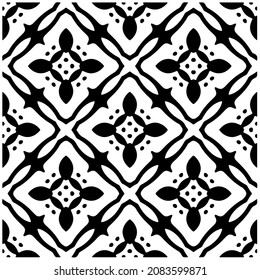 Decorative abstract pattern. Black and white seamless geometric pattern.Pattern  for fashion, fabric, apparel dress, textile, background, wallpaper, digital printing.