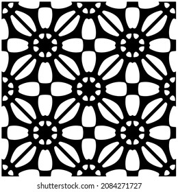Patrón abstracto decorativo. Patrón geométrico sin soldadura en blanco y negro.Patrón para moda, tela, vestimenta, textil, fondo, papel pintado, impresión digital.