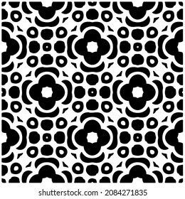 Patrón abstracto decorativo. Patrón geométrico sin soldadura en blanco y negro.Patrón para moda, tela, vestimenta, textil, fondo, papel pintado, impresión digital.