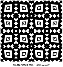 Decorative abstract pattern. Black and white seamless geometric pattern.Pattern  for fashion, fabric, apparel dress, textile, background, wallpaper, digital printing.
